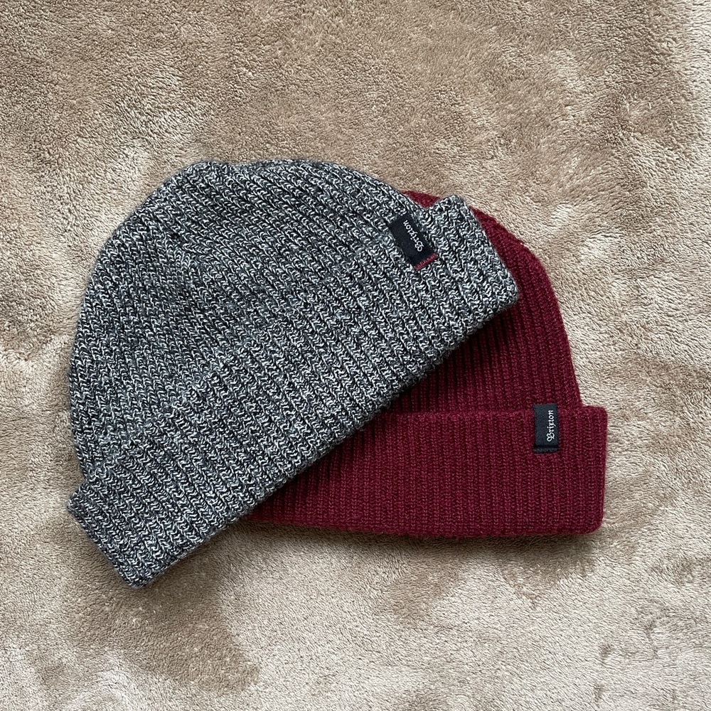 Brixton Beanies Mahogony, Heathered Gray